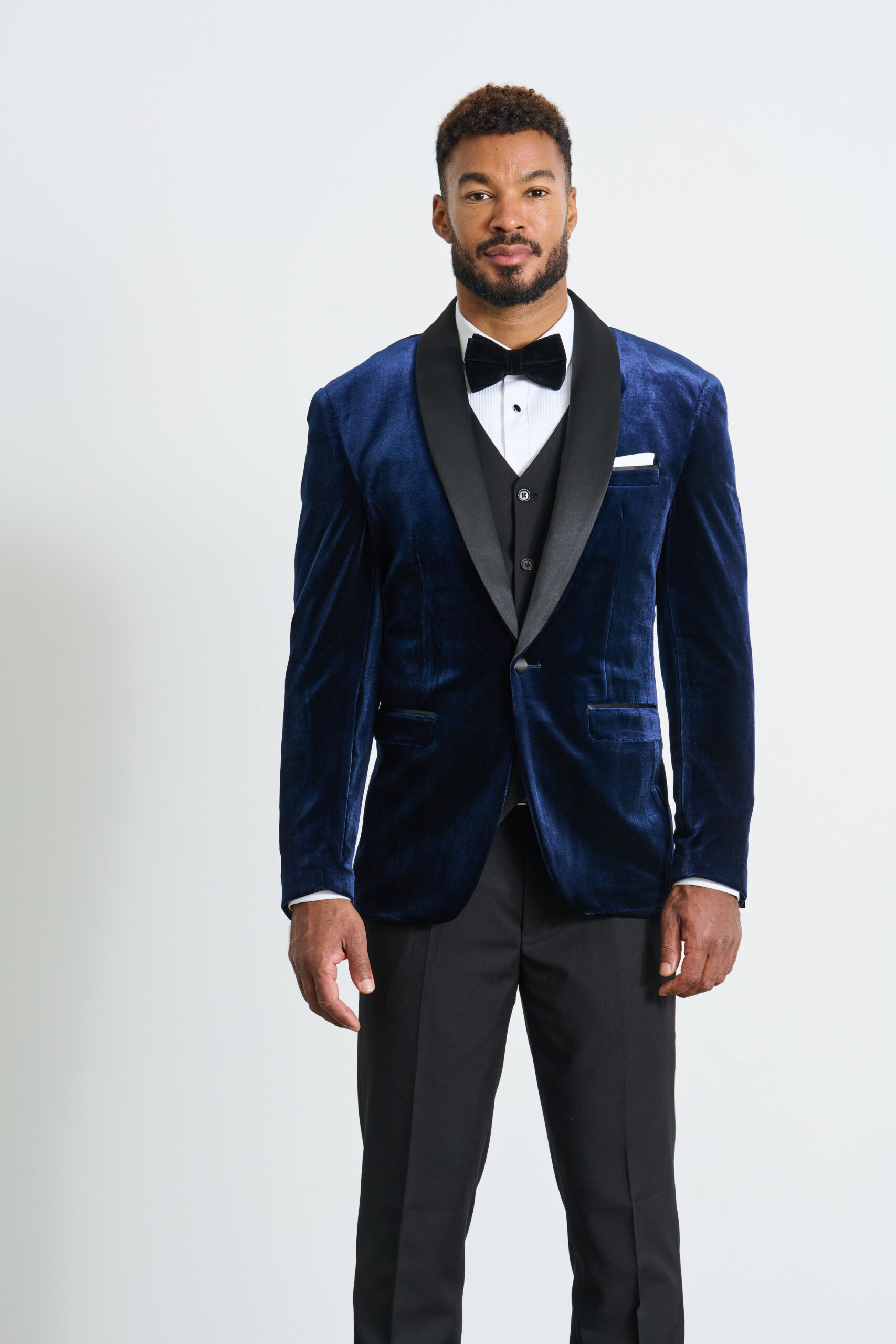 Suitor | Blue Velvet Tuxedo | Buy Mens Suits & Tuxedos | Suitor