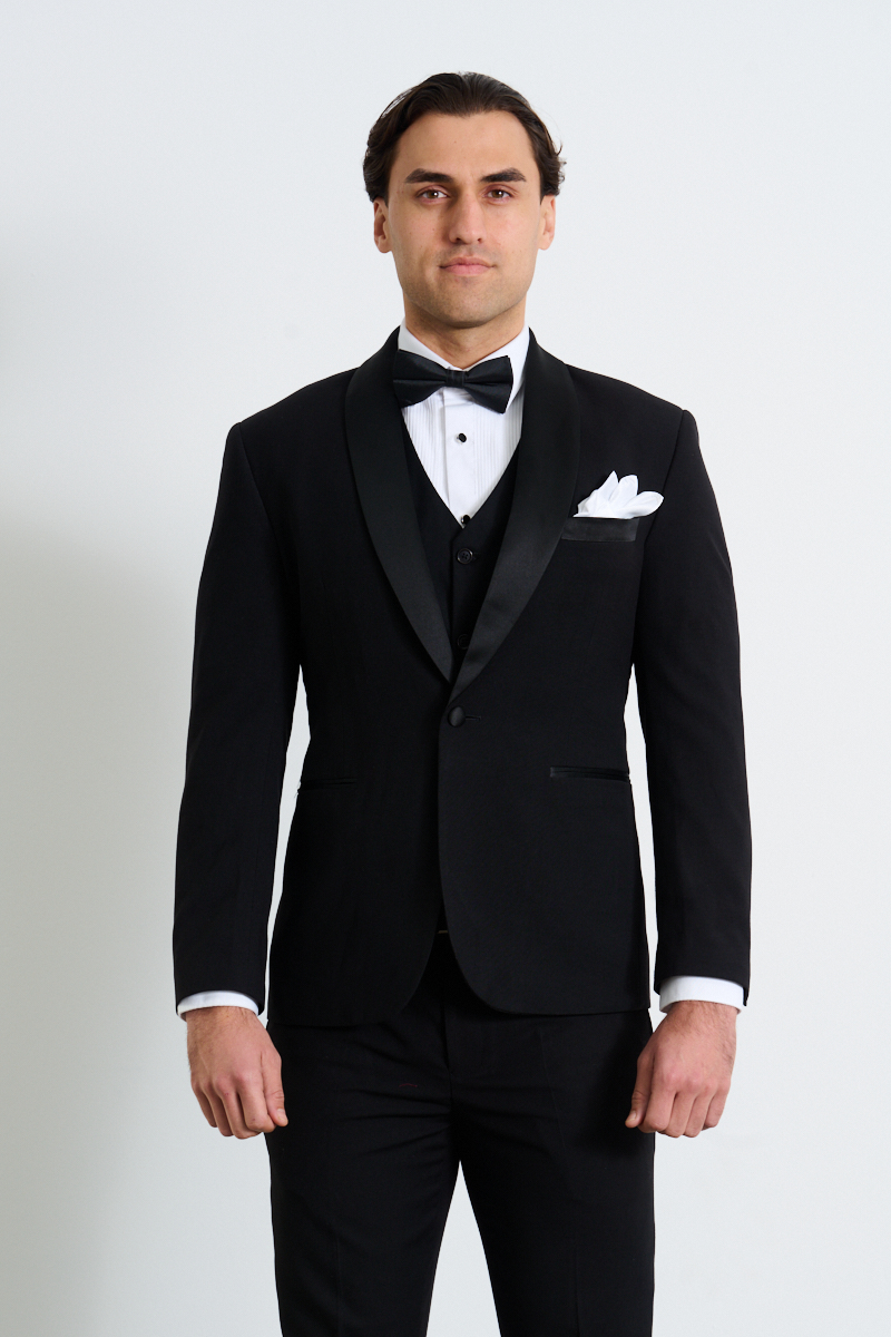 Suitor | Black Tuxedo Jacket Hire | Suit & Tuxedo Rentals | Suitor