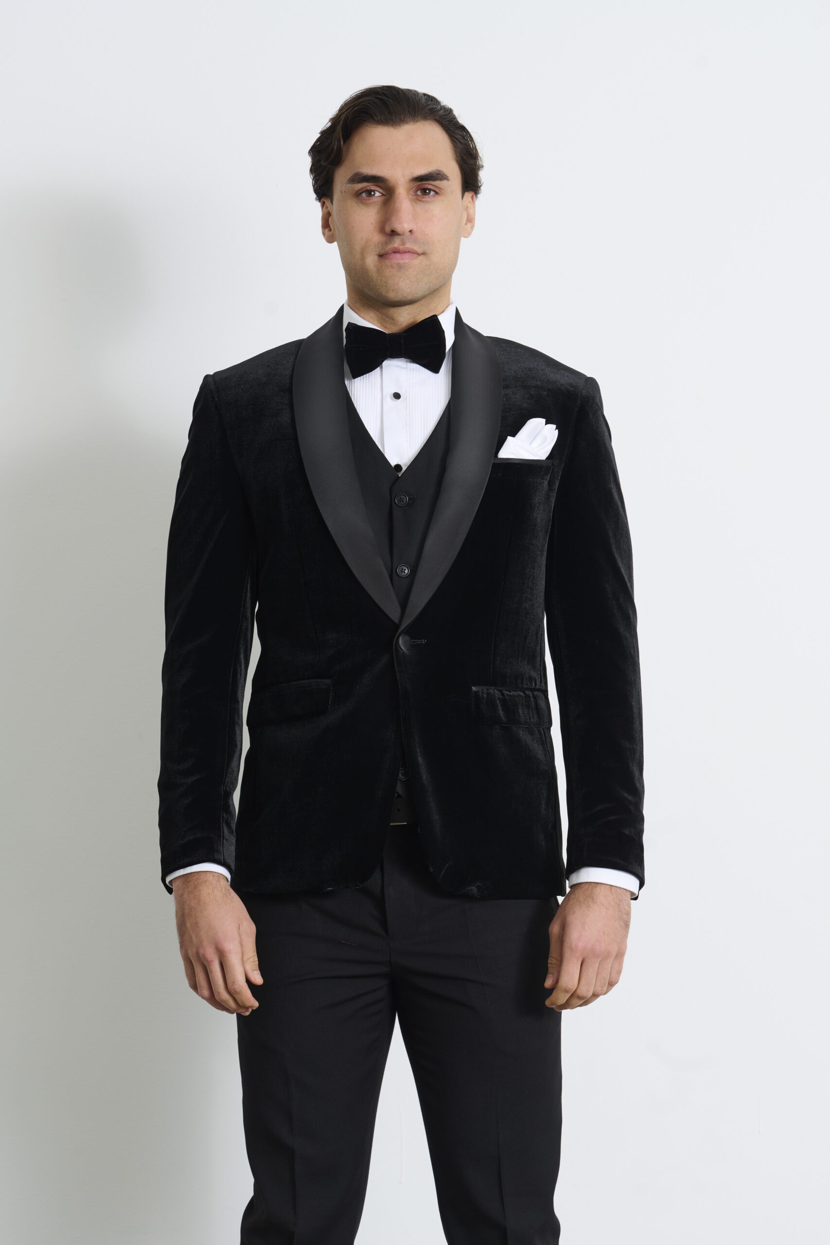 Suitor | Black Velvet Tuxedo Hire | Suit & Tuxedo Rentals | Suitor Suit ...